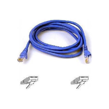 UPC: 0722868406489 | Belkin A3L980-09-BLU-S 9 ft. Cat 6 Blue UTP RJ45M/RJ45M Snagless Patch Cable