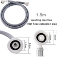 thumbnail image 2 of Water Supply Hose Washing Machine Dishwasher Universal Cold Water Inlet Hose Extension, 2 of 3