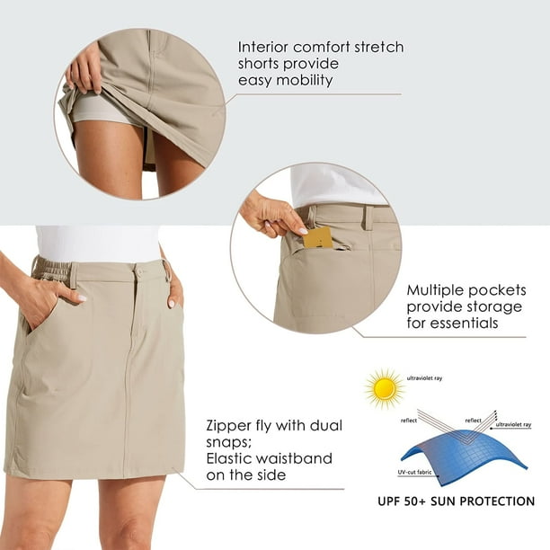 Khaki hiking skirt online