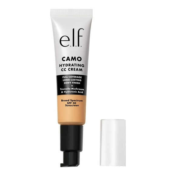 Camuflaje hidratante CC Cream e.l.f., SPF 30, luz de cobertura total 280N