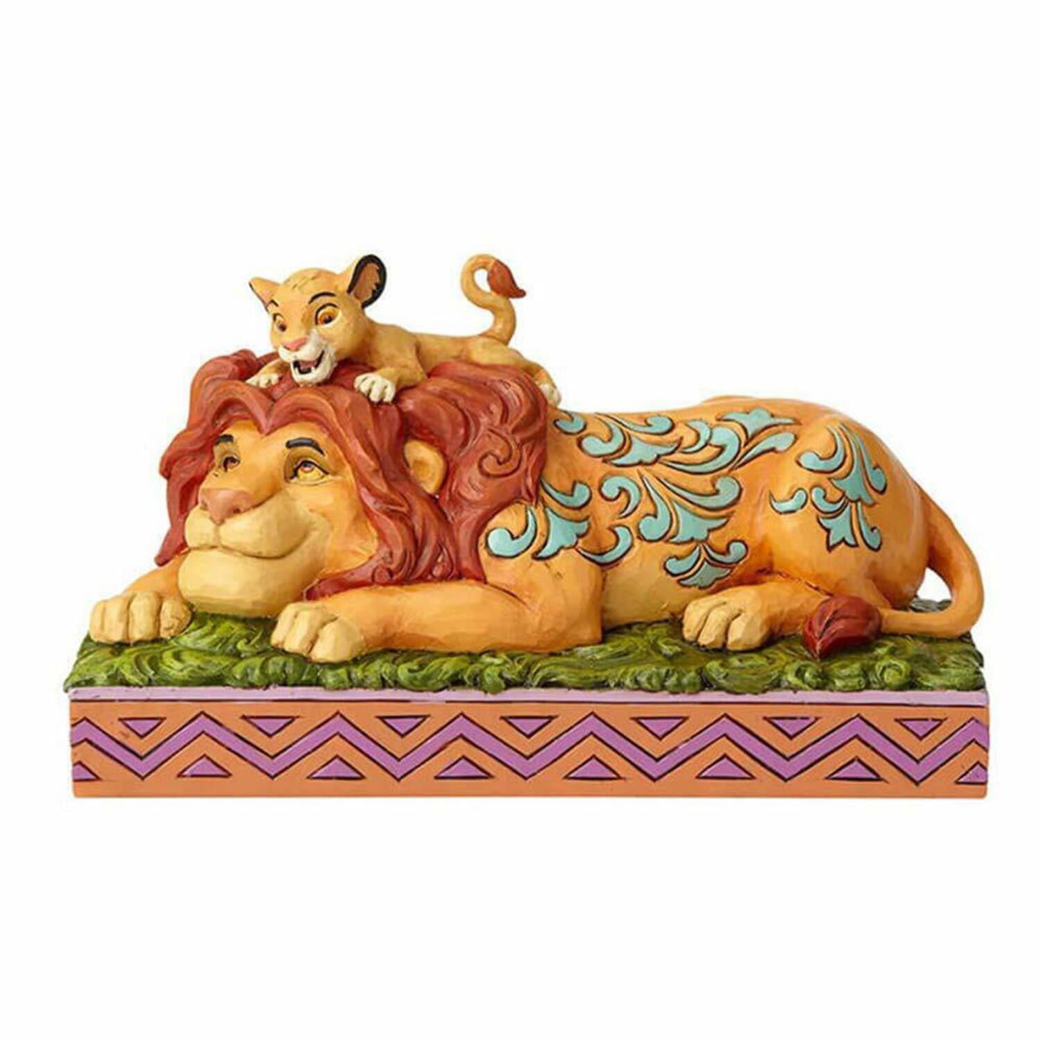 4.41 Inch Enesco 6000972 Disney Traditions by Jim Shore Lion King Simba and Mufasa Father's Pride Figurine Multicolor 