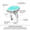 thumbnail image 6 of Natural Aqua Chalcedony Women Jewelry 925 Sterling Silver Ring, 6 of 9