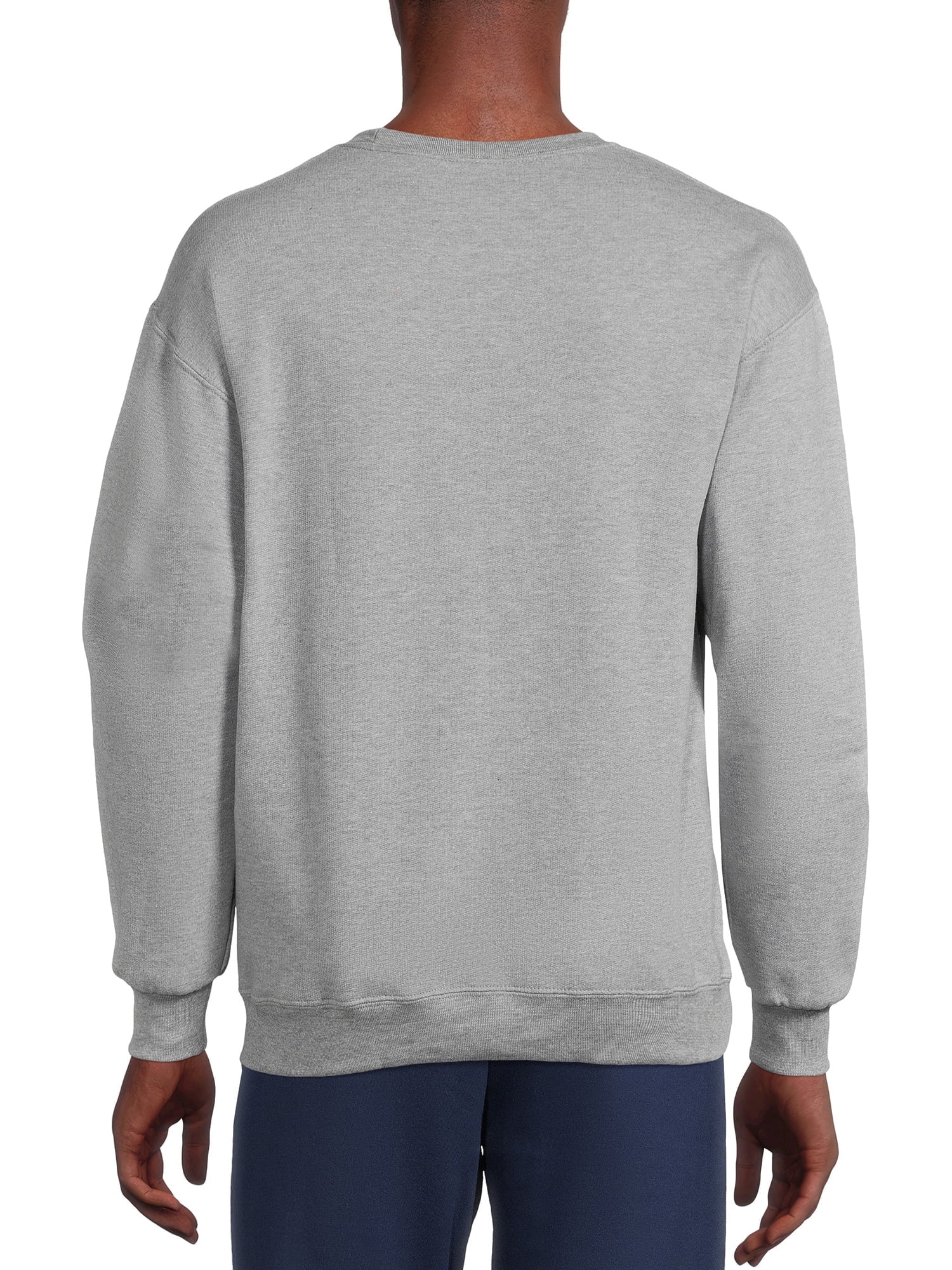 Athletic Works Men's Fleece Crewneck Sweatshirt, Sizes S-4XL