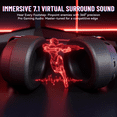 thumbnail image 6 of ATTACK SHARK L30PRO Wireless Gaming Headset,7.1 Surround Sound, 50mm Drivers,20ms Low Latency,Detachable Noise-Canceling Microphone, Aluminum Alloy Frame,Quad-Mode Connectivity, 6 of 10