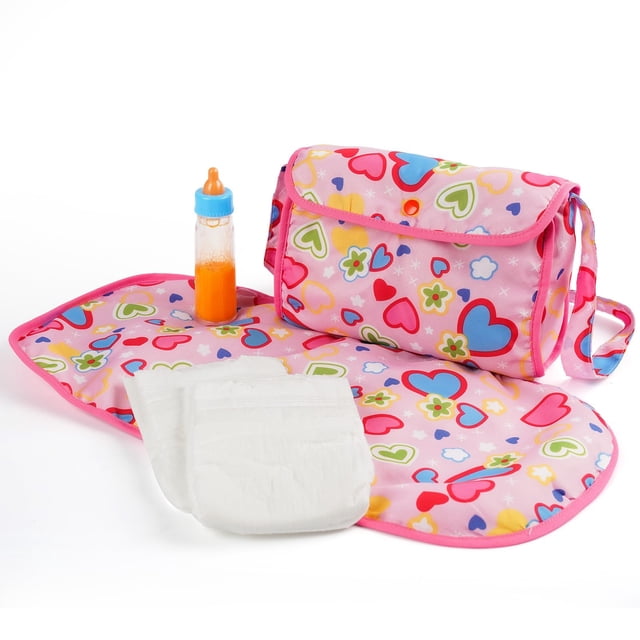 Juego de bolsas de pañales Baby Doll BABESIDE con botellas mágicas y más