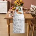 thumbnail image 2 of Eucalyptus Leaves Table Runner 90 Inches Long Farmhouse Dress Scarves, Grey Summer Botanical Weeping Dining Tablerunner for Coffee Table/Kitchen Island/Party Décor, 13" x 90", 2 of 8