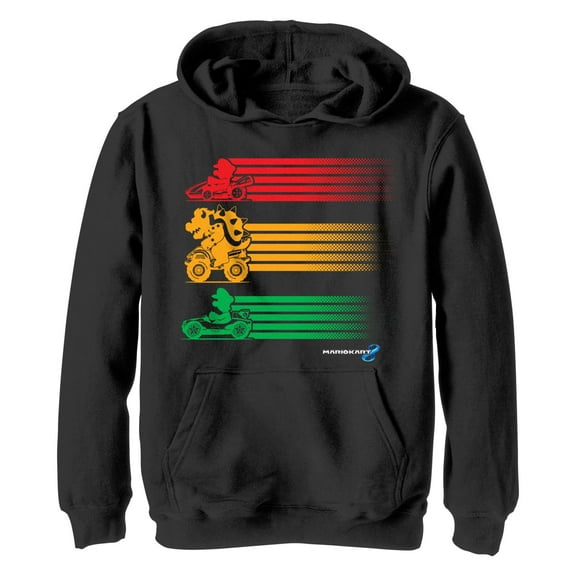 Boy's Nintendo Color block Racers Pull Over Hoodie