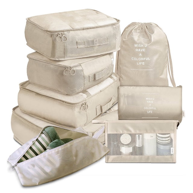 Mistaha Storage Bags 8PCS Set Travel Organizer Suitcase Packing Set Storage Cases Portable Luggage Organizer