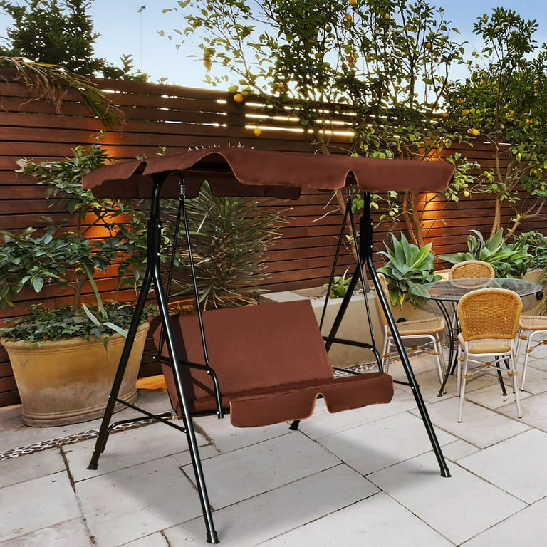 Costway loveseat patio canopy swing hotsell