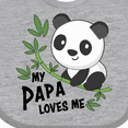 thumbnail image 4 of Inktastic My Papa Loves Me- Cute Panda Boys or Girls Baby Bib, 4 of 4