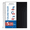 Black, variant on ONAVIA 5 Subject Notebook, 3 Pack, 9”×11”, College Ruled Spiral Notebook with 3-Hole Punch, 5 Dividers with Pockets, Flexible PP cover, 400pages/200sheets, 3 Aesthetic Colors