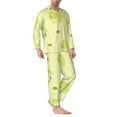 thumbnail image 3 of Bingfone Men'S Pajama Set 2 Piece Loungewear Pjs, Long Sleeve With Pajama Pants-Cute Frog3, 3 of 9