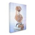 thumbnail image 3 of Stupell Industries Polish Bouffant Crest Bird Elegant Intellectual Bookstack,16 x 20, Design by Tania Soderman, 3 of 5