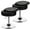 Black, variant on Costway Set of 2 Adjustable Vanity Stool 360° Swivel Storage Makeup Chair with  Tray Pink