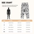 thumbnail image 2 of Pajama Pants Women, black white skull Sweatpants Soft Sleep Lounge Pants, Casual PJ Bottoms Pants with Pockets, 2 of 5