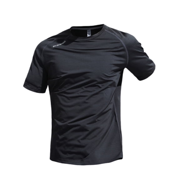Havenx Men's Swim Shirts Short Sleeve Sun Protection Upf 50 Tshirts Fast Dry Moisture Wicking Tee Casual Loose Fit Athletic Workout Soft Basic Tops Tee,Black L