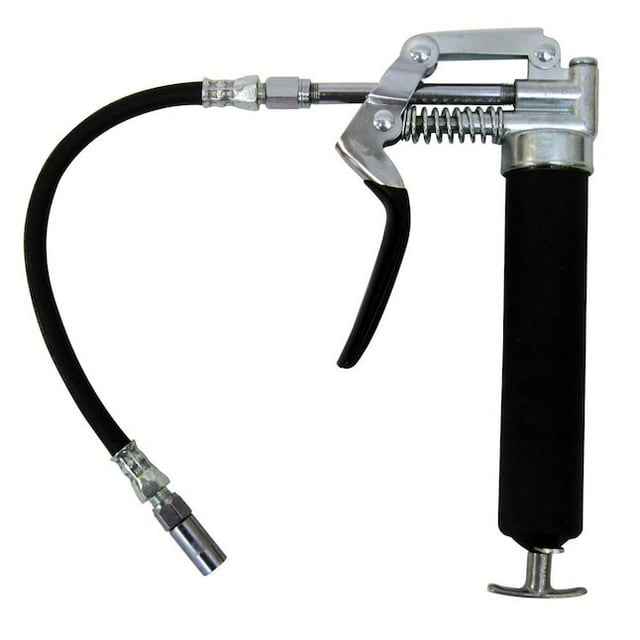 STP Mini Manual Hand Operated Grease Gun with Flex Hose and Grease Pipe