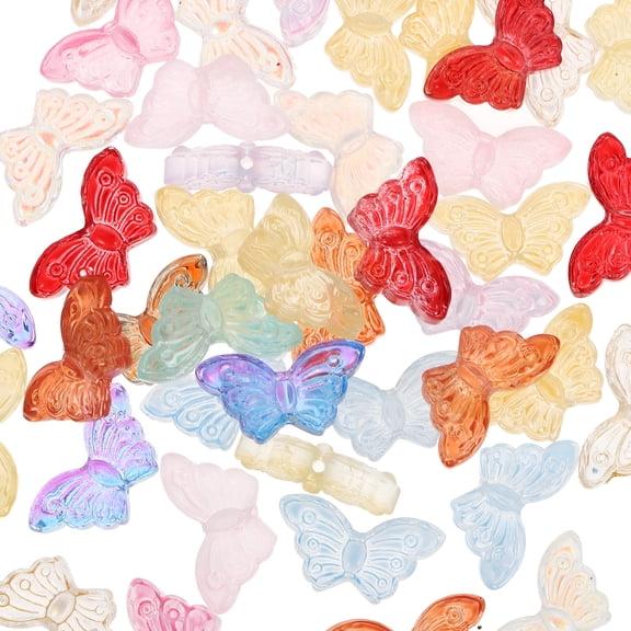 DESIGNICE 50pcs Clear Crystal Beads for Jewelry Making - Charms, Necklaces, Bracelets