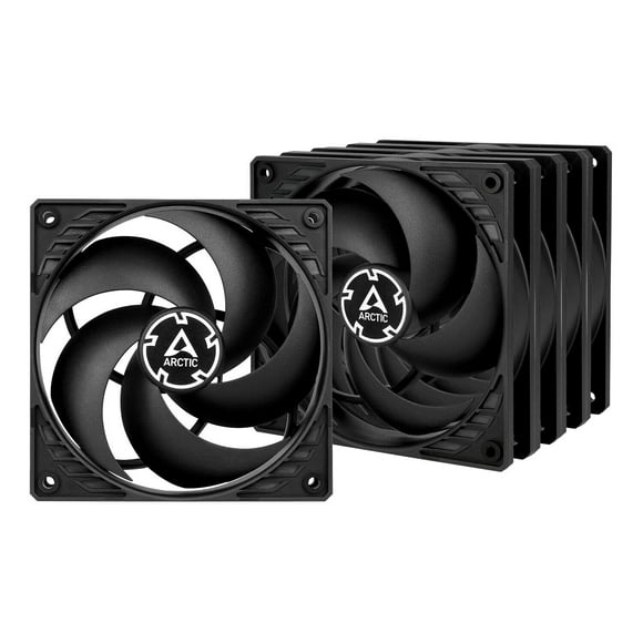 PC Fans ARCTIC P12 - Ventilador de caja (120 mm, 1800 RPM, 5 unidades), color negro
