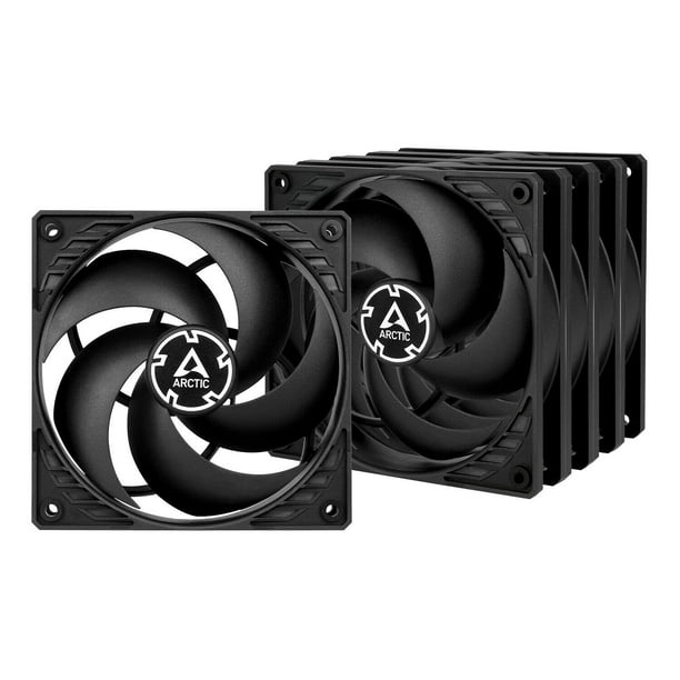 PC Fans ARCTIC P12 - Ventilador de caja (120 mm, 1800 RPM, 5 unidades), color negro