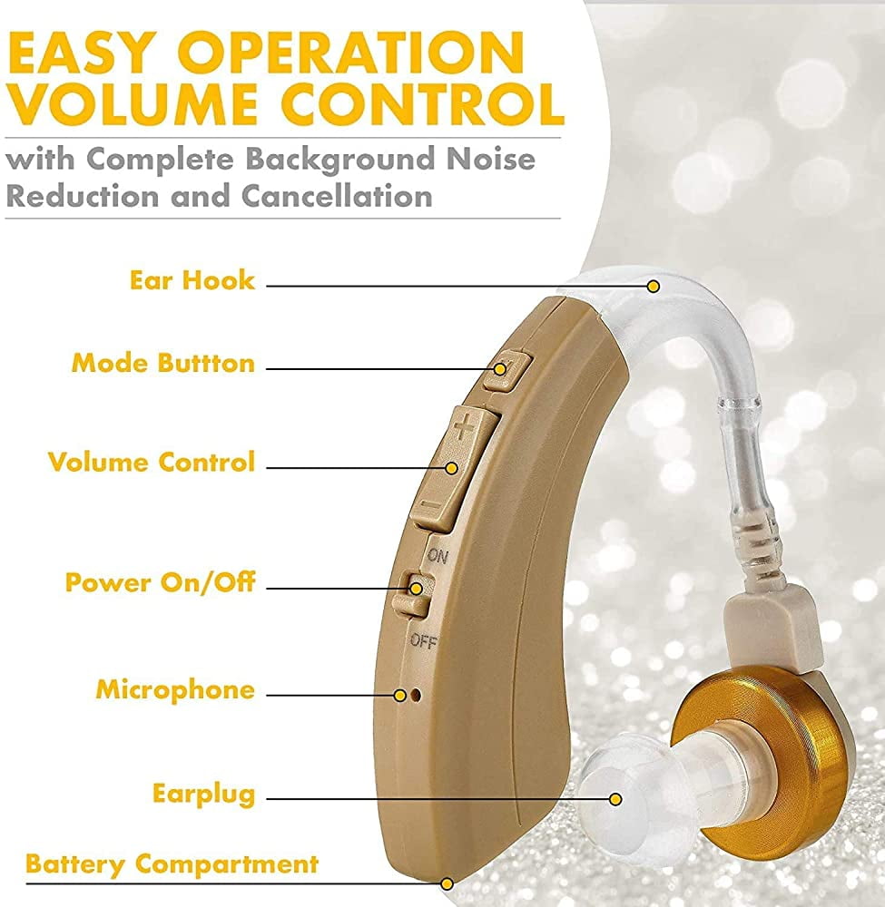 Buy Digital Hearing Amplifier Pair Behind The Ear Left & Right BTE