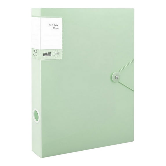 Hadanceo File Folder Large Capacity Multi-functional Waterproof PVC A4 Insert Type Document Organizer Office Supplies