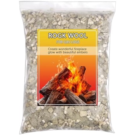 Rock Wool Gas Fireplace Embers, 6 oz, Glowing Ember Enhancement for Gas Logs and Fireplaces$$Plumbing & HVAC