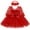 Red, variant on Odeerbi 3-24 Months Infant Girls Butterfly Tulle Gowns Baby Shower Dresses with Headband Bow Cotton Birthday Party Dress Fashion Long Sleeve Splicing Mesh Dress Infant Girls Clothes