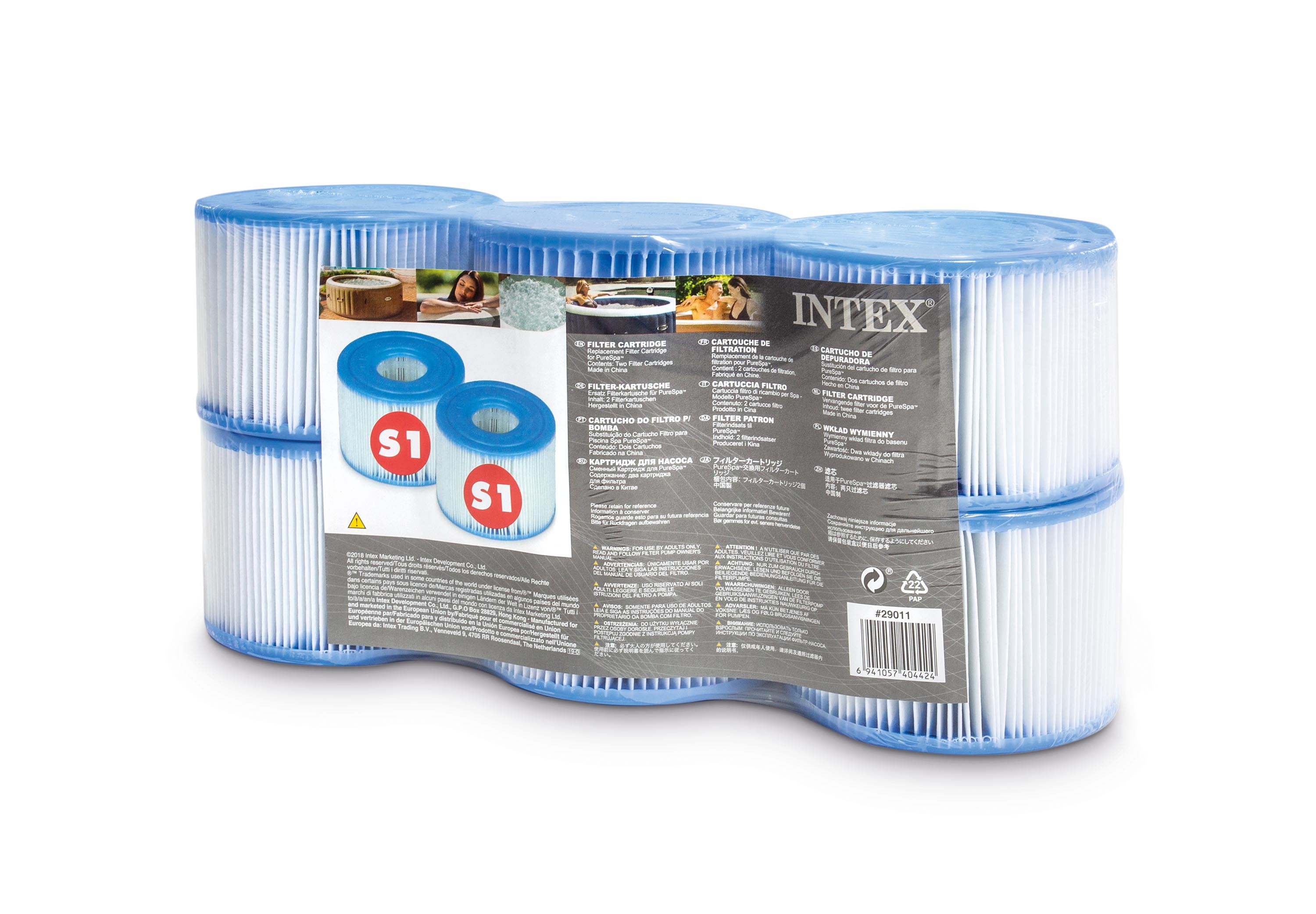 INTEX S1 Filter Cartridge Twin Pack 29001WL Brand New Sealed 