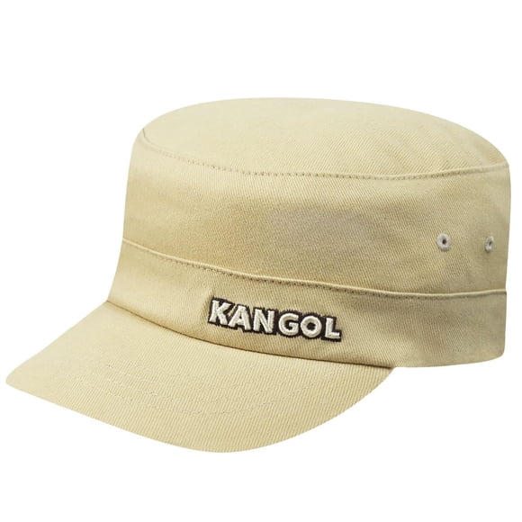 Gorra militar de sarga de algodón Hat Kangol, color beige, L, XL
