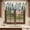 White Dark Green, variant on Chinese Forests Tree Valances for Windows, Decorative Rod Pocket Window Valance Curtains, Nature Scenery Pine Maple Trees Short Curtain Drapes for Kitchen/Living Room, 2 Panels, 60" W x 18" L