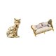 thumbnail image 1 of Estatua De Gato, Figura Decorativa, Escultura Animal, Artesanía, Adorno Para Chimenea, Casa De Muñecas, Sofá En Miniatura De Madera, Modelo Artesanal, Mueble De Simulación, Juguete Para, 1 of 8