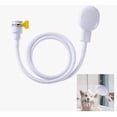 thumbnail image 5 of Portable Rubber Hose Spray, Bathroom Faucet Spray Hoses,1.3 Meters Pet Shower Sprayer Hand Held Hose,Bath Tub Sink Spray Attachment for Washing Hair Pet Shower (White), 5 of 6