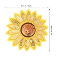 thumbnail image 2 of Phenofice 12Ud Parche Bordado Girasol Adhesivo Para Ropa Con Sin Hilos Amarillo, 2 of 6