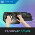 thumbnail image 5 of Adesso WKB-1500GB Wireless Ergonomic Desktop Keyboard and Mouse - Black, 5 of 11