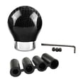 thumbnail image 1 of Miangastore 1 Set Round Universal Gear Head Carbon Fiber Shifting Knob Car Accessories, 1 of 8