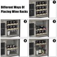 thumbnail image 4 of NEILA Farmhouse Wine Bar Cabinet with Detachable Wine Rack – Gray Kitchen Buffet Cabinet with Glass Holder and Mesh Door, Ideal for Living Room and Bar, 4 of 8
