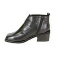 thumbnail image 3 of PEERAGE Zuri Women's Wide Width Leather Dress Booties BLACK 10, 3 of 6
