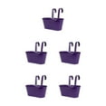 thumbnail image 2 of Guardoinrt Balcony Planters Railing Hanging Convenient Solution For Small Spaces Strong Purple 5Set, 2 of 6