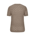 thumbnail image 4 of Posijego Women's Knit Sweater Short Sleeve Tops Summer Cutout Knit Pullover Sweaters Beach Vacation Tunic Tops, 4 of 9