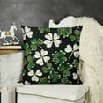 thumbnail image 2 of Decorative Throw Pillow Covers, Black White Check Stripes Outdoor Home Decor, Holiday Couch Cushion Case, 2 of 5