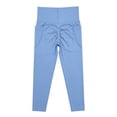 thumbnail image 5 of Mnuaqn Impact Hidden Scrunch Butt Leggings for Women Mid Low Waist Gym Workout Legging Tummy Control Booty Lifting Yoga Pants Sky Blue for Size S, 5 of 5