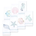 thumbnail image 2 of Jack Dempsey Stamped Decorative Hand Towels 17"X28" 7/Pkg-Beach, 2 of 2