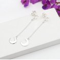 thumbnail image 6 of Earth Gems Jewelry Celestial Moon and Star Earrings Sterling Silver Dangle Earrings Chain Stud Drop Jewelry Gift for Her, 6 of 6