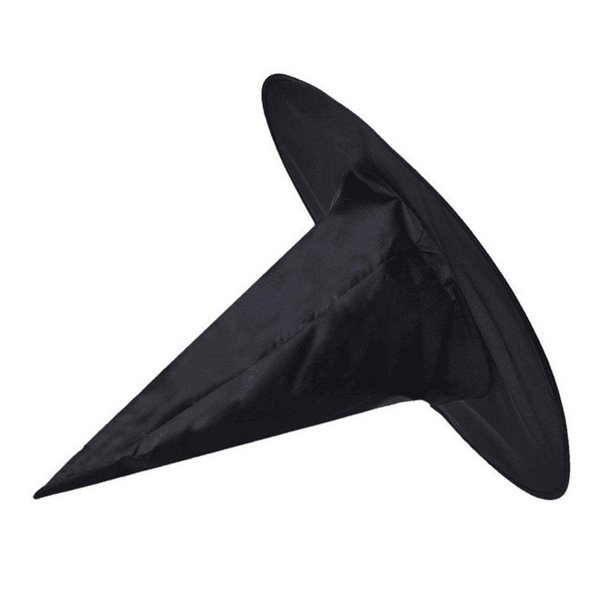 Sombrero de bruja negro de Halloween Cosplay Sombrero de bruja brillante Decoraciones para el hogar al aire libre