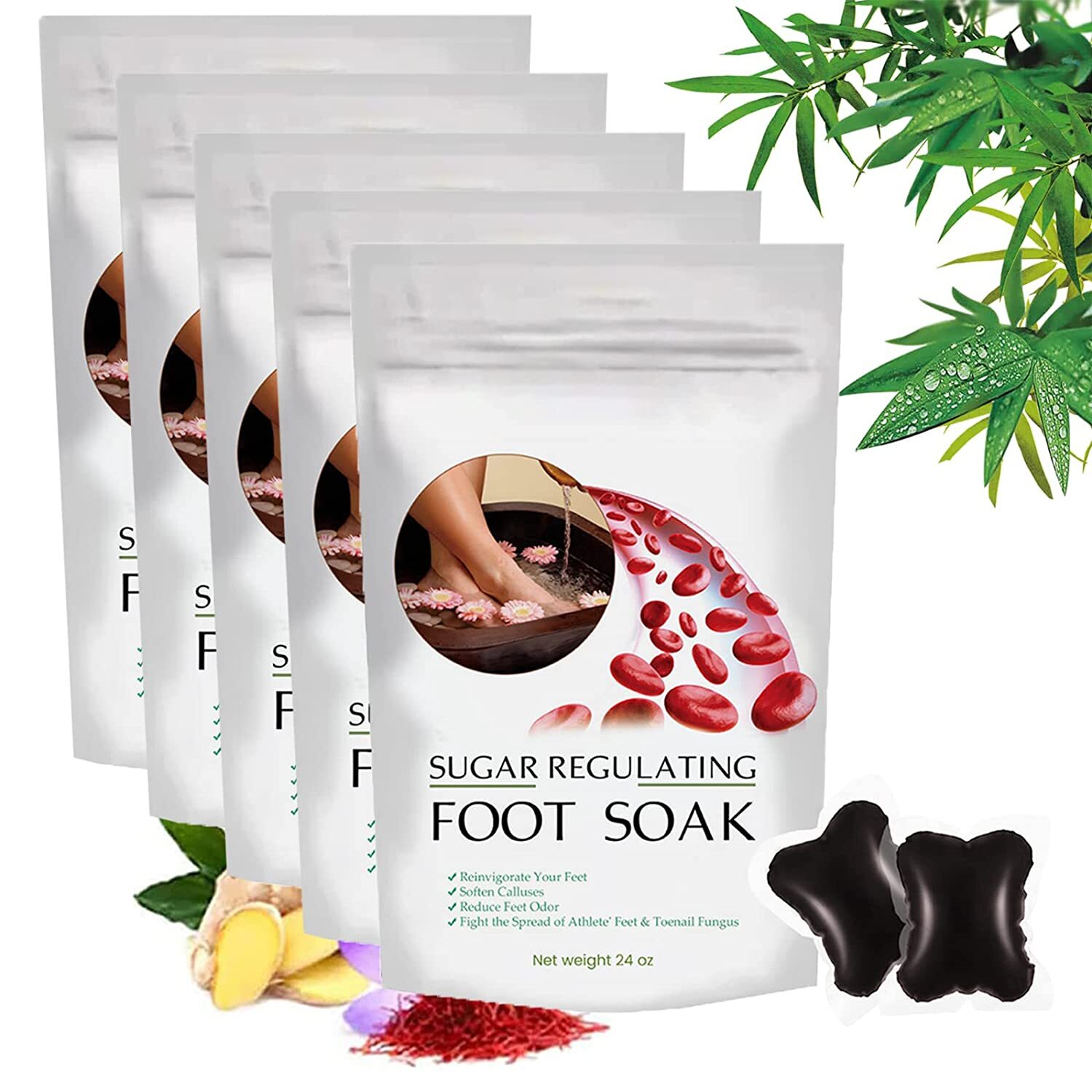 DetoxingHerbs Cleansing Foot Soak Beads, Herbal Detox&shaping Cleansing