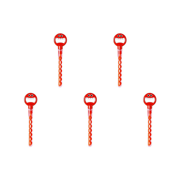 Varita Burbujas Con Cara 32 Agujeros para Regalo Verano () Rojo