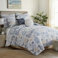 thumbnail image 3 of Levtex Home - Serena Sea Quilt Set - Twin Quilt and One Standard Sham - Coastal - Blue, Navy, Taupe and White - Quilt (68x86in.) and Sham (20x26in.) - Reversible - Cotton, 3 of 9
