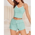 thumbnail image 3 of Ekouaer Cami Pajama Sets Y2K 2 Piece Lace Crop Top and Shorts Sexy Pjs Summer Lingerie Sleepwear Nightwear for Women, 3 of 6