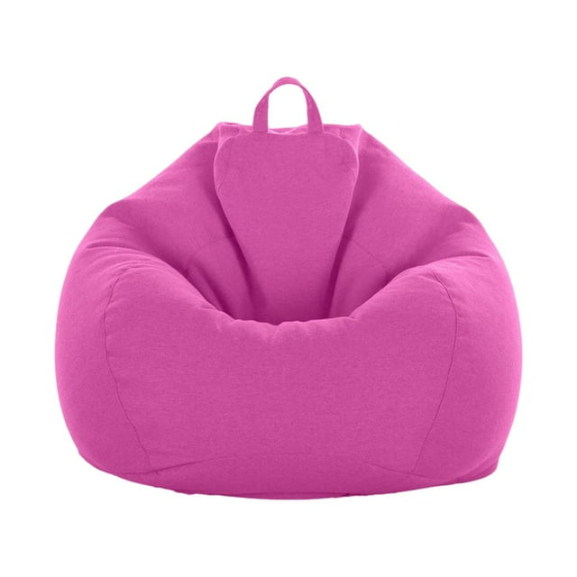 relayinert Cloth Stylish Beanbag - Fun And Comfortable Addition To Any Room Chair Cover Living Room Puff Sofa Lazy Sofa Chair Bag rose 1Set